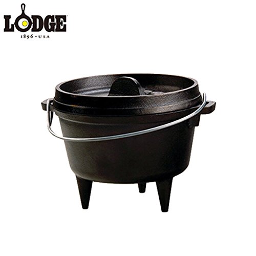 Lodge Cast Iron Camp Dutch Oven, 1 Qt