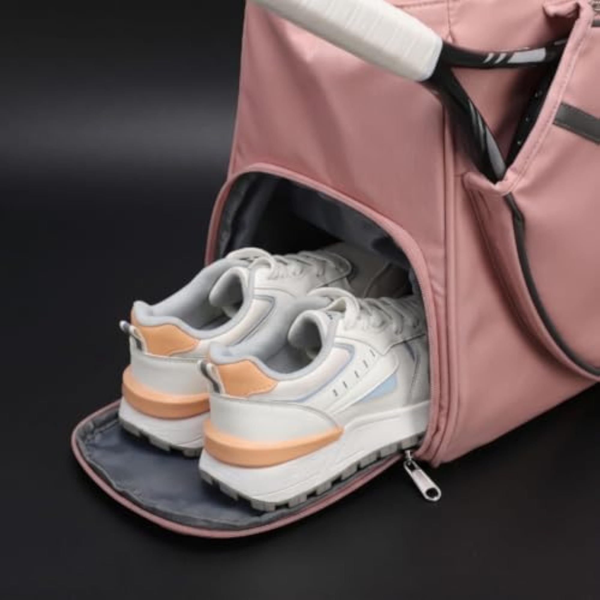 Structured Racket Bag with Shoe Compartment