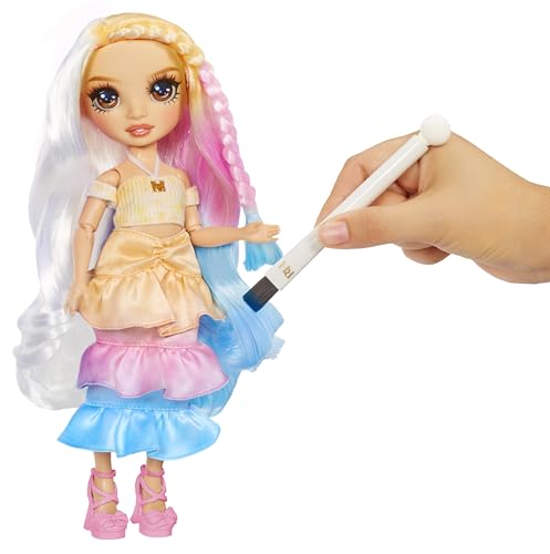 Muñeca Rainbow High Watercolor & Create Fashion DIY miniatura 3