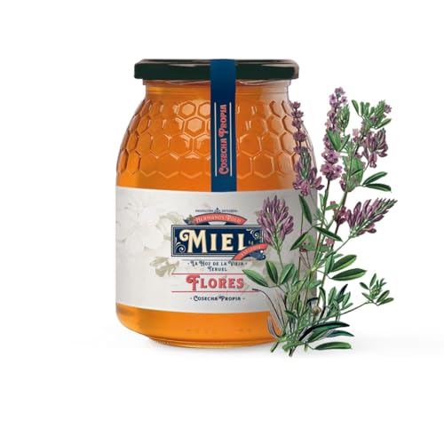 Miel de Flores - Natural, Cruda, Artesanal-Directamente del Apicultor-Recolectada en Teruel, Aragón, España. (1000)