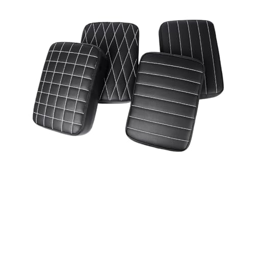 Asiento trasero rectangular de 8 ventosas para moto Custom y Touring 2