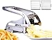 ICO Stainless Steel Potato Chipper Premium Chip Cutter with 2 Stainless Steel Blades and Secure Suction Base for Homemade French Fry Cutter