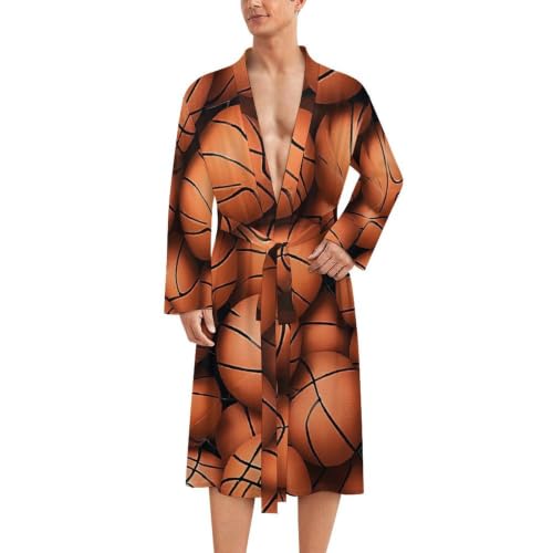 Juego de tres tapetes para piso de terciopelo coral con estampado naranja Basketball Orange Print miniatura 1