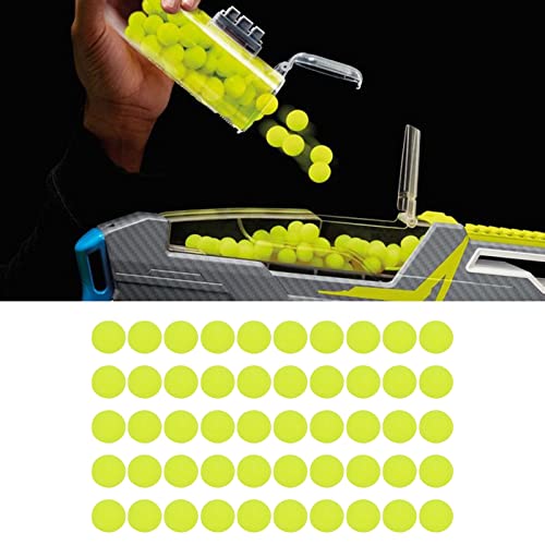 Preenchimento redondo, bola de tiro leve e macia de 1,45 cm 50 peças carregamento fácil para competi