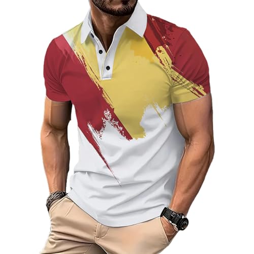 Polo homme violet grand revers coupe fluide aux finitions soignées