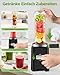 ToTopPioneer Mixer,Mini Smoothie Maker,500W Tragbarer Standmixer,Hochleistungsmixer mit 2 * 600ml Flaschen BPA Frei Tritan,Blender mit Abnehmbare 4 Edelstahlklingen,Geeignet für Smoothies und Shakes