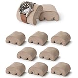 TAWBURY Cuscini per orologi, confezione da 8 cuscini a forma di M per polsi da 14 a 17,5 cm, larghi 6,1 cm, compatibili con le nostre custodie Fraser Taupe (beige)
