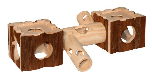 Kerbl Pet 82786 Hamsterburg mit Tunnel Nature 40 x 12 x 10 cm