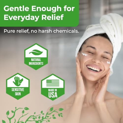 Wild Naturals Eczema & Psoriasis Cream for Dry, Itchy Skin – Eczema Relief for Adults & Kids – Moisturizing Psoriasis Cream with Manuka Honey