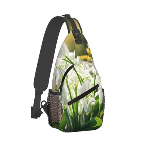 Mochila cruzada MyPiky Bell con diseño de orquídea miniatura 2