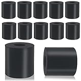 12 PCS Multi Purpose Rubber Spacer 3/4 Inch OD x 1/4 Inch ID x 3/4 Inch Thickness, Rubber Bushing Anti Vibration Spacer Thick Rubbers Washers for Home and Car