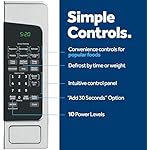 GE Countertop Microwave Oven, 1,200-watt Capacity, 2.0 Cubic Ft., 8 Auto Setting Cooking Settings, Child-Lock Technology, Kitchen Essentials for the Countertop, Dorm Room or Apartment, Satinless Steel - Image 5