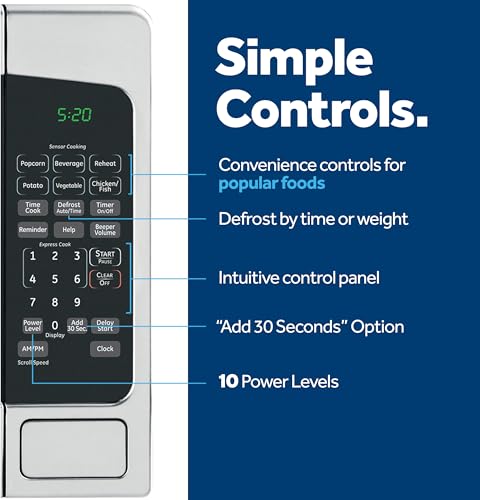 GE-Countertop-Microwave-Oven-1200-watt-Capacity-20-Cubic-Ft-8-Auto-Setting-Cooking-Settings-Child-Lock-Technology-Kitchen-Essentials-for-the-Countertop-Dorm-Room-or-Apartment-Satinless-Steel