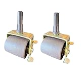 2PCS Locking Replacement Heavy Duty Steel Stem Bed Frame Wheels Casters Rollers with Socket Sleeves