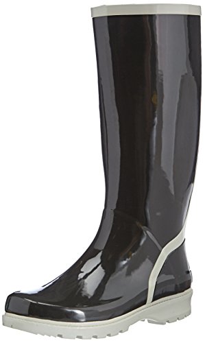 Playshoes Damen Uni Gummistiefel, Schwarz (schwarz/grau 796)
