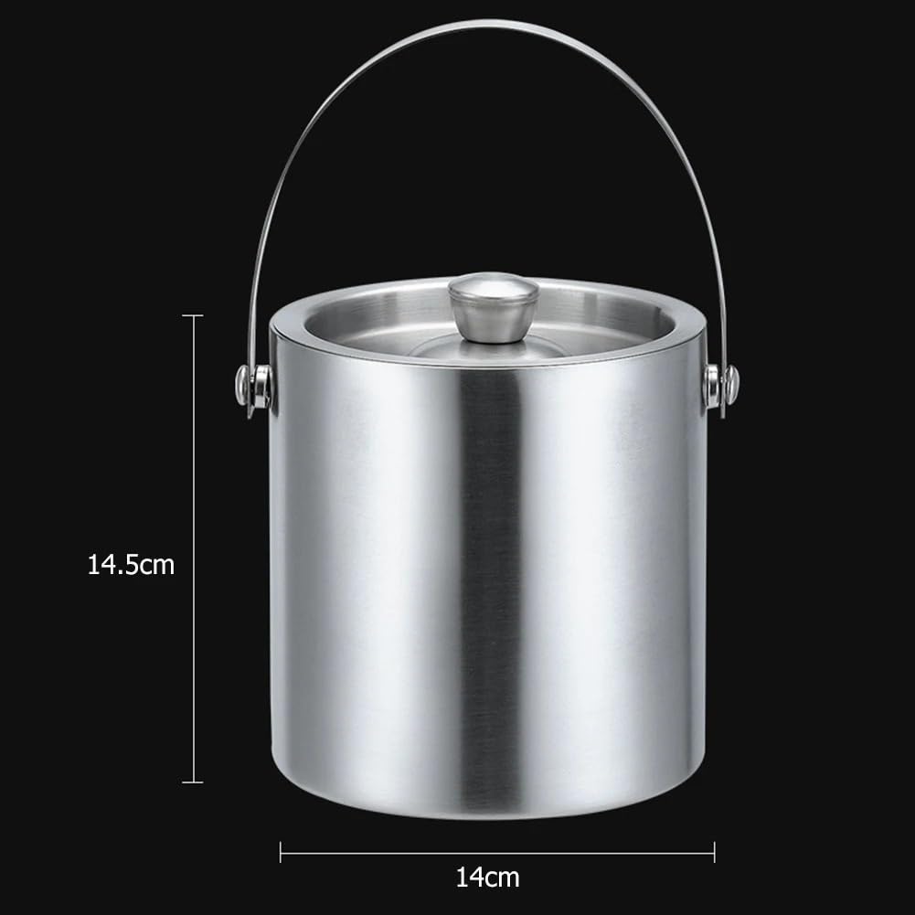 Weinkühler Edelstahl Isolierte EIS Eimer EIS Eimer EIS Cube Container Für Home Bar Kühlen Bier Champagner Flaschenkühler