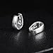 925 Sterling Silver Earrings Small Chunky Silver Earrings for Women Small Hoop Earrings Silver Hypoallergenic Small Thick Huggie Hoops Earing for Women Trendy