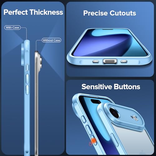 Image of ivoler 3-in-1 Case for iPhone Air 6.5 inch, Light Blue
