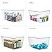 Rolheit Clear Stackable Storage Bins, Plastic Toy Organizers and Storage with Lids, Toy Bins for Kids Organizer, Storage Container for Organizing for Playroom, Toy Storage Organizer Holds Toys(6)