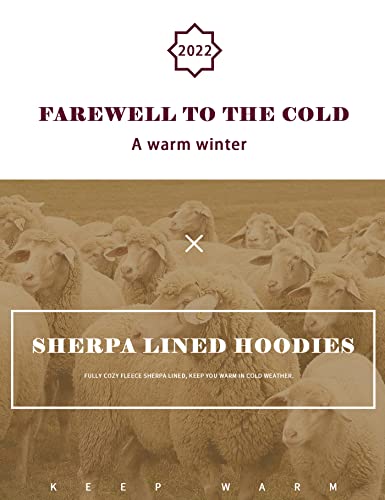 Rxozrxoz Women's Sherpa Lined Hoodie Fleece Winter Warm Zip Up Hooded Sweatshirt Jacket Casual With Pockets(Darkgrey-L) #TOP4