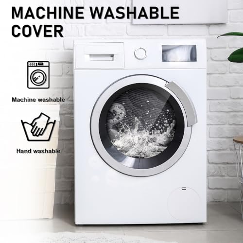 OKYUK Premium Hundebett - Sofaschutz für Haustiere, handgefertigtes und waschbares Hundekissen, Flauschige Hundematte für alle Größen (Kord Kunkelgrau, 75 x 75CM)