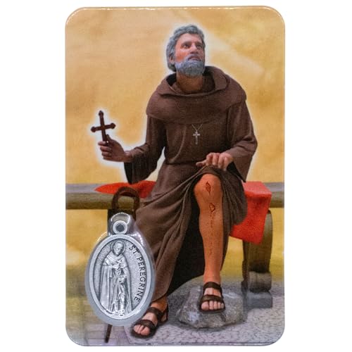 VILLAGE GIFT IMPORTERS Holy Figure Prayer Card with Medal |