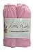 2 Pack Baby Pram/Moses Basket Oval Jersey Fitted Sheet 100% Cotton Pink 12'x30' (30x75cm)