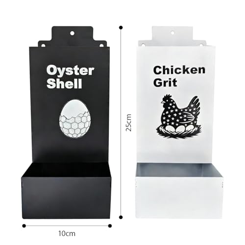 Mangeoires en métal pour poules et oiseaux 2,6 L avec base stable