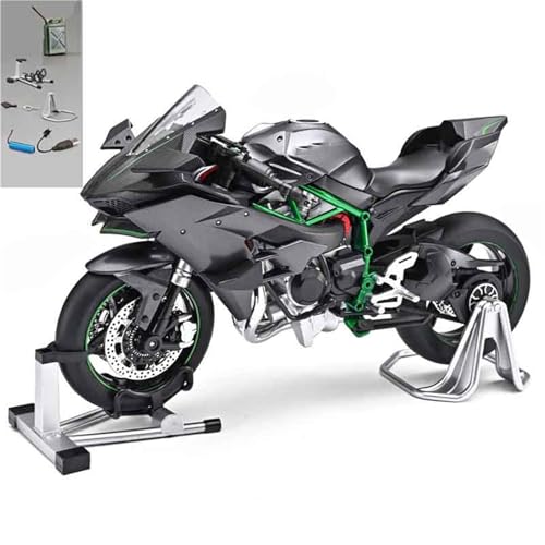 Moto Kawasaki H2R 1:9 miniature en alliage moulé sous pression pour collectionneur