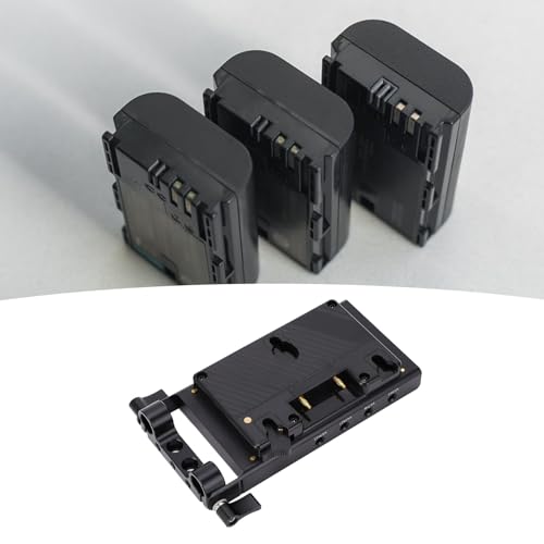 Image of Gold Mount Battery A Plate, Supply, Dual USB Output 15mm Rod Clamp Converter Plate with 4 Outputs for LED C Accessories
