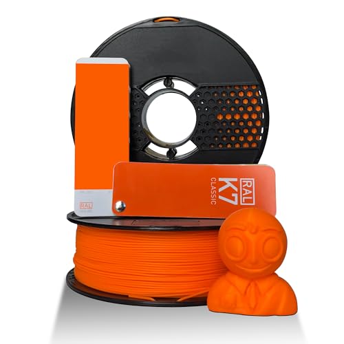 Image of NFIL3D 1KG Net TURBO FINISH PLA+ Orange 3D Printer Filament | Filaments for 3D Printer| 1.75mm| Accuracy + /- 0.015mm |1000g 3D Filament, 250g Spool, 350g Packaging Weight (Total Weight 1.6KG) (Orange)