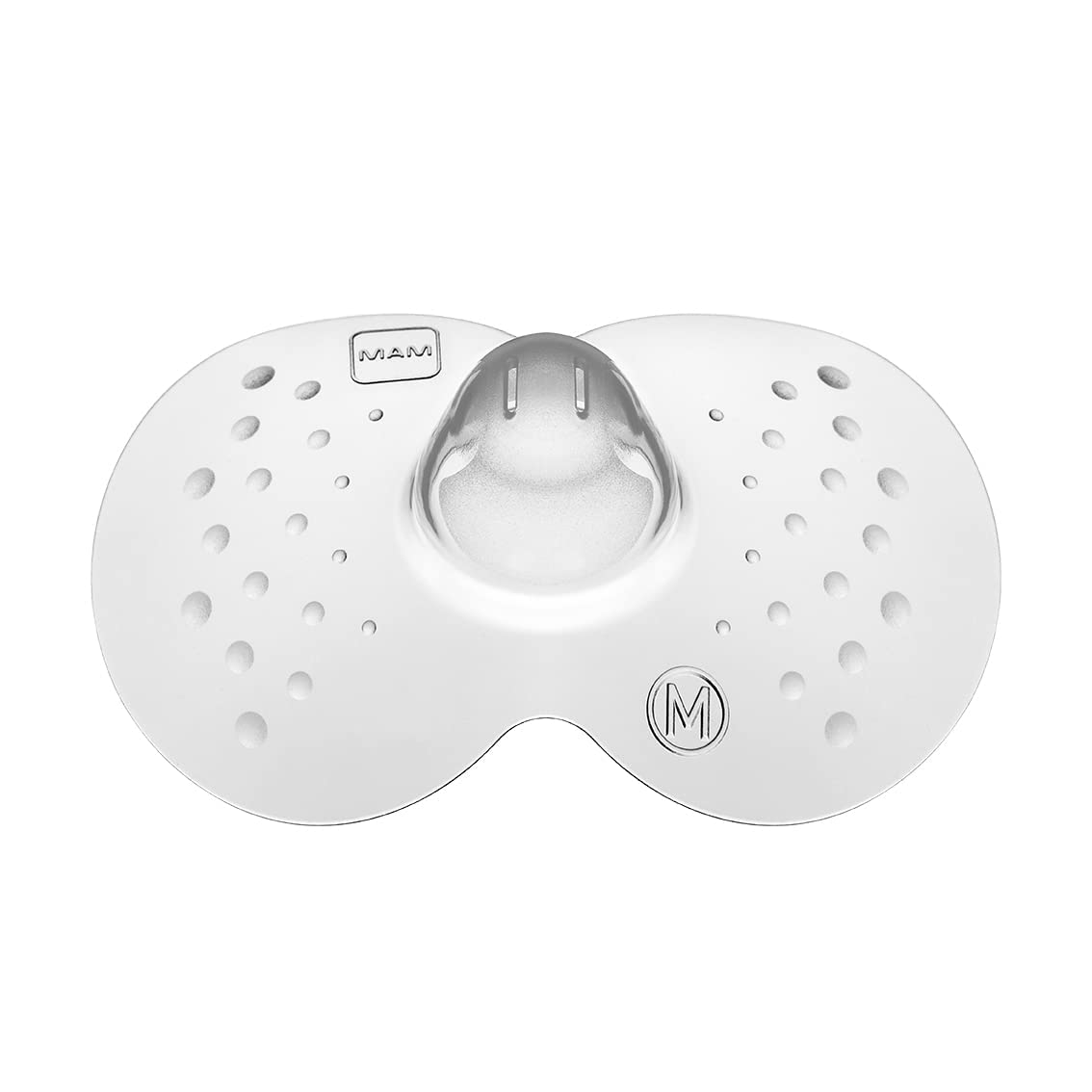 MAM Lot de 2 protège-tétons extra souples pour l'allaitement, taille M (Ø 20 mm), offrent un contact cutané maximal entre la mère et le bébé