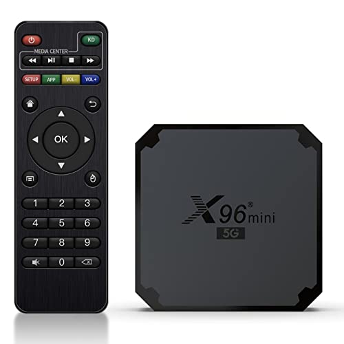 SUNNZO X96 Mini 5G Android 9.0 1GB RAM+8GB ROM 4K HDR 2.4&5.0Ghz Dispositif de Diffusion avec Commandes TV et Mode Anti-secousse.