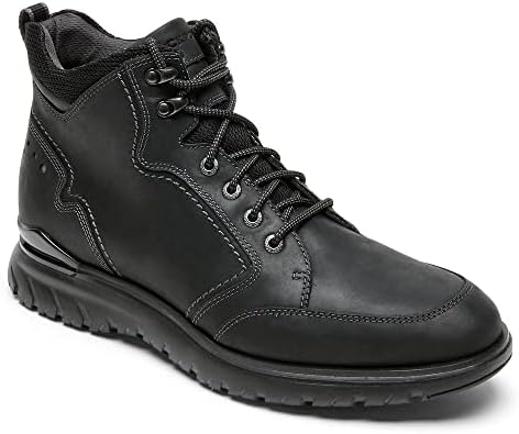 Rockport Men's Total Motion Sport Waterproof Boot Hiking, Black, 8.5 Wide | Image 3