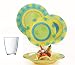 PAGANO Servizio Piatti x 6 Persone con Bicchieri Omaggio Luminarc 24 Pezzi MOD Propiano tourquaise Stile Moderno in arcopal