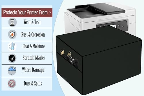 Image of The Furnishing Tree Polyester Waterproof Printer Cover - Compatible with Auto Duplex Laser Brother HL-L5000D Printers, Heavy-Duty military Polyester , Dimensions in DxWxH - ( 37x39.5x25 CM)