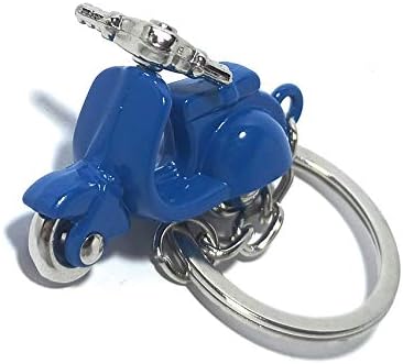 Aksica Activa Metal Keychain and Keyring (Blue)