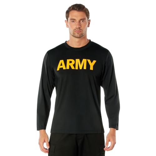 T-shirt Army PT à manches longues Rothco en tissu respirant haute durabilité