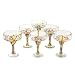 NOVICA 251970 Confetti Festival Blown Margarita Glasses, Clear