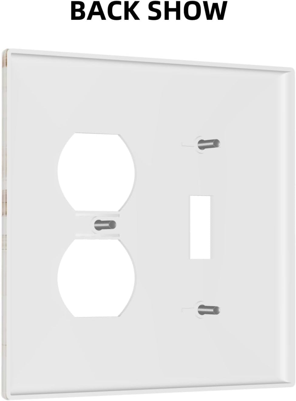 Outlet Covers Watercolor Floral Beige Brown Botanical 1 Toggle 1 Duplex Switch Plate Covers Electrical Light Switch Cover Plate Decorative Wall Plate Socket Cover for living Room Home Decor