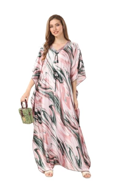 41ESG3TTMJL Soulemo Soft Satin Kaftan...