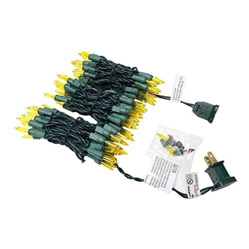 Guirlande lumineuse mini 300 L finition soignee eclairage vert et jaune fixe - 7