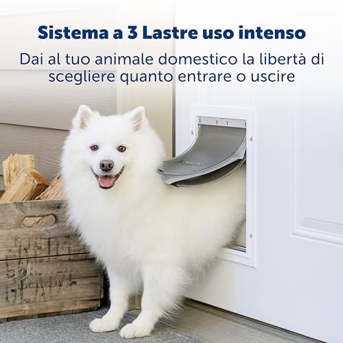 PetSafe Gattaiola per Condizioni Meteo Estreme in alluminio ad Alta Efficienza Energetica per Cani e Gatti - Sistema Flap Isolato - Telaio Resistente, molto grande (XL) - 4