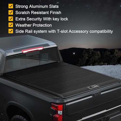 Onine O9-K44 Retractable Hard Tonneau Cover Custom Fit 2019-2024 Chevy Silverado/Gmc Sierra 1500 5.8Ft Truck Bed  thumb #7