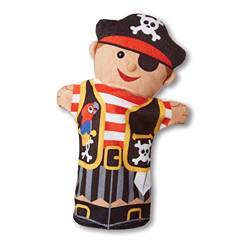 Melissa & Doug Bold Buddies Hand Puppets - The Original (Set of 4, Knight, Pirate, Sheriff, Superhero, Soft Plush, Great Gift for Girls and Boys - Best for 2, 3, 4, 5 and 6 Year Olds)