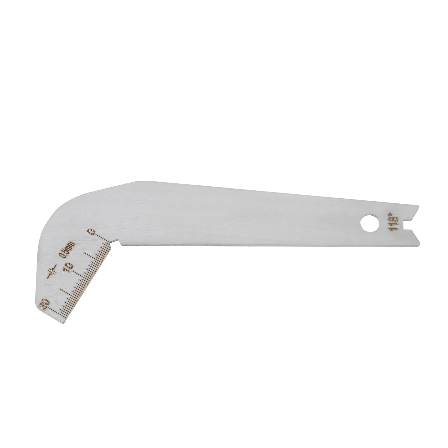 Stainless Steel Angle Gauge Measurement Drill Sharpener Tool for Woodworking Portable Hand Measuring Tools(Type-B)
