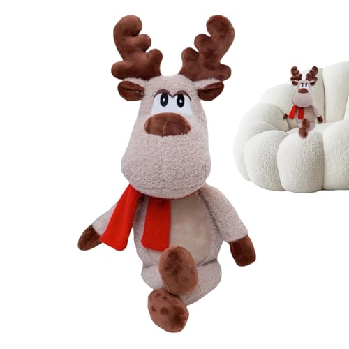 Renne de Noël en peluche incassable de 50 cm pour décorer votre intérieur sans danger