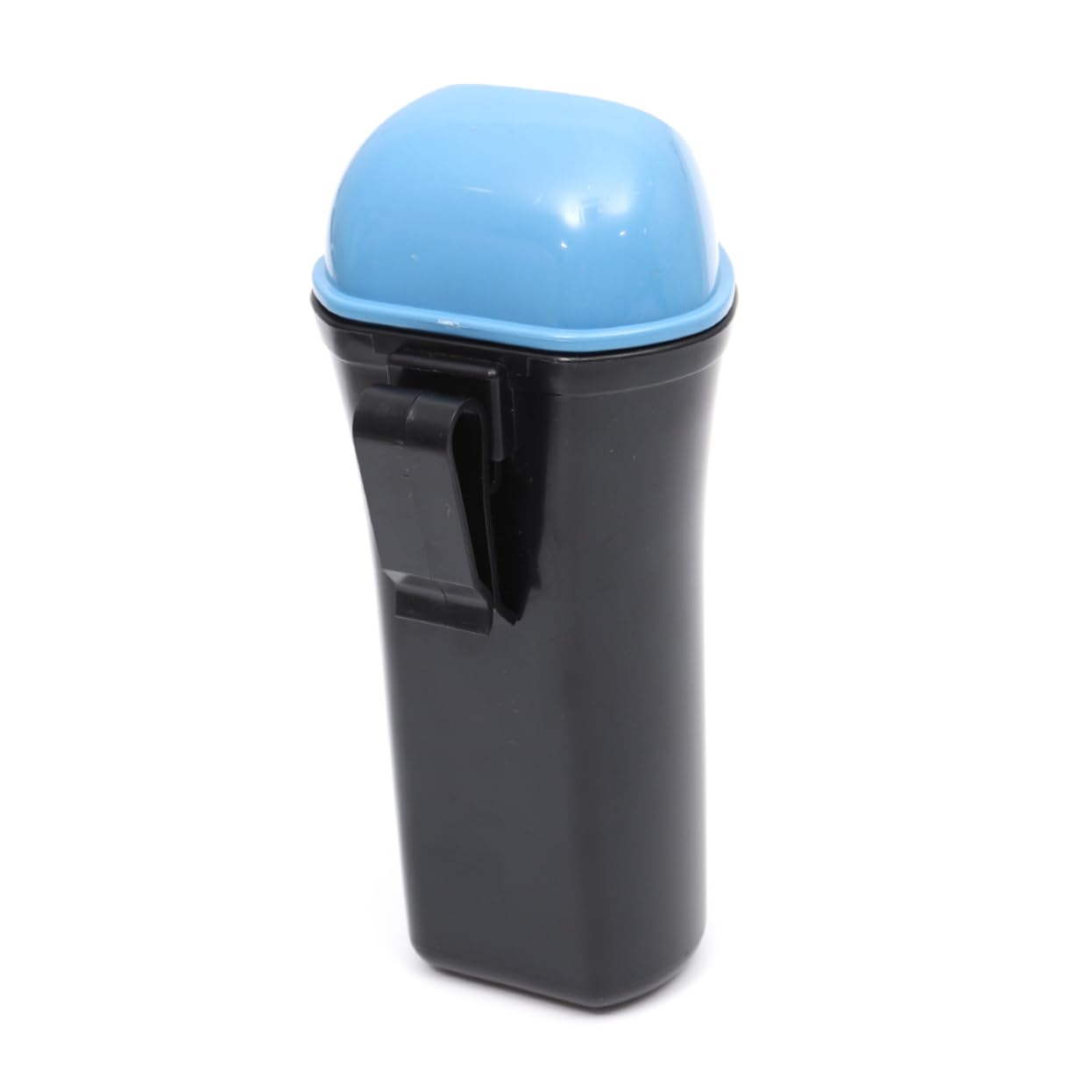 Mikinona Portable Trash Can with Leakproof Cover Space-Saving Vehicle Garbage Bin for Auto Organization Multi-Functional Storage for Snacks Supplies and More Sky-Blue