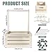 Okydoky Wooden Baby Shower Crate Closet, Baby Gift Basket with Handle, Kids Clothes Hanger and Garland, Baby Storage Basket, Personalized Baby Basket for Pregnant New Parents NO.LPL，Wood1