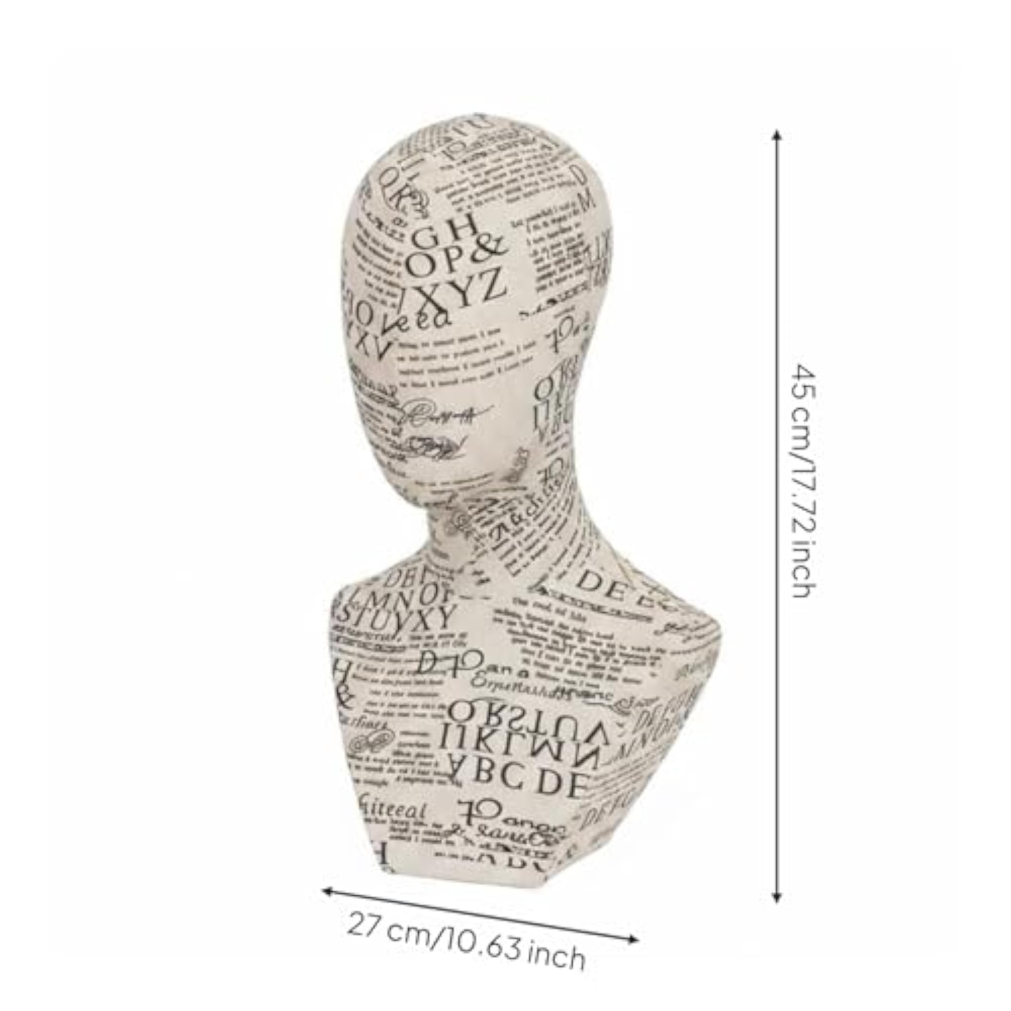 Fashion Head Model Display for Retail Sellers and Stylists